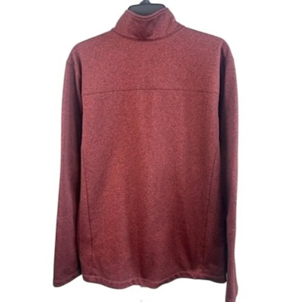 The North‎ Face Pullover Fleece Sweater Top Quarter Zip Red Athletic Size Large